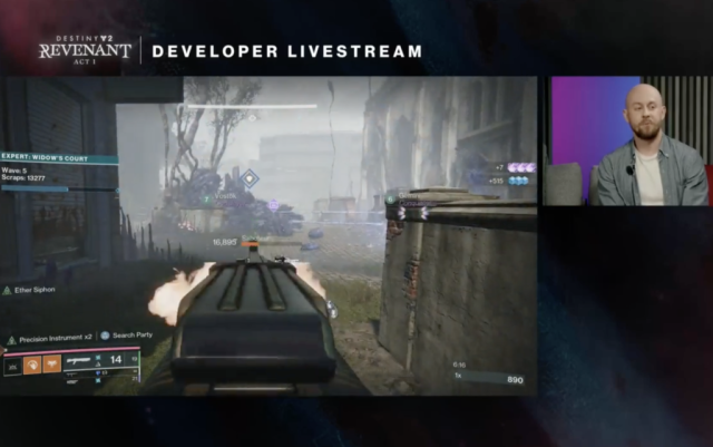 Destiny 2 gameplay of Onslaught Salvation.